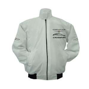  Chrysler Crossfire Racing Jacket White: Sports & Outdoors