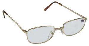 Gold frame Premium Reading Glasses w/spring hinge 3.5X  