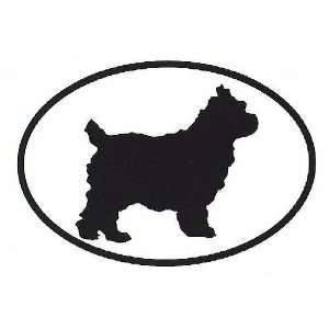  Cairn Terrier Sticker (Black/White, 5in x 3.5in): Kitchen 
