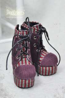DollHeart  Purple Stripe Boots Dollfie YOSD (YS219)  
