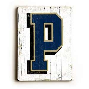  University of Pittsburgh P Wood Sign (30 x 40) Sports 