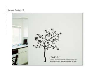 LOVE TREE   Vinyl Art Wall Decor Sticker Decals Quotes  