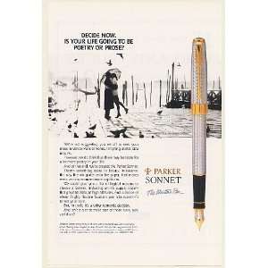  1994 Parker Sonnet Fountain Pen Your Life Poetry or Prose 