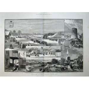 1886 Norwich Agricultural Show River Wensum Church