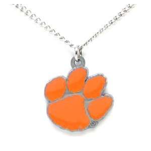    Clemson Tigers Logo Pendant Chain Necklace: Sports & Outdoors