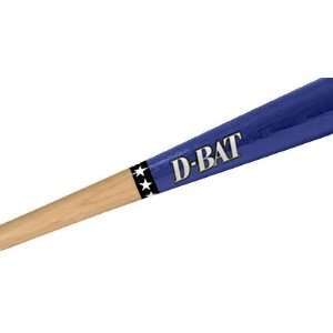    72 Two Tone Baseball Bats UNFINISHED HANDLE/ROYAL BLUE BARREL 30
