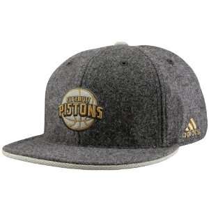   Detroit Pistons Gray Fashion Flat Bill Fitted Hat