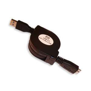  USB 3.0 A to Micro B 3.0 Retractable Cable 1.5M (4.9ft 