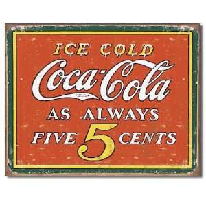  Coca Cola Ice Cold As Always Metal Sign: Home & Kitchen