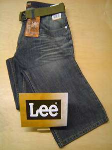 LEE MENS RELAXED FIT BOOT CUT ZIP FLY JEANS PYTHON  