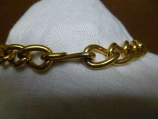 Vintage 16 Goldtone Chain Link Necklace Q33  