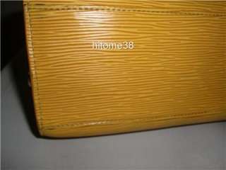 Authentic Pre owned Louis Vuitton yellow Epi Pont Nuef Handbag great 