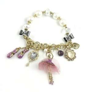 Betsey Johnson Jewelry Tzarna Princess Ballerina Charm Bracelet