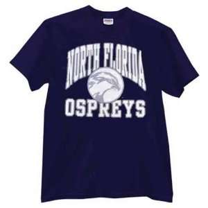  University of North Florida Ospreys Navy T shirt: Sports 
