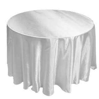 12 Pack 120 Round Wedding Satin Tablecloths 30 Colors  