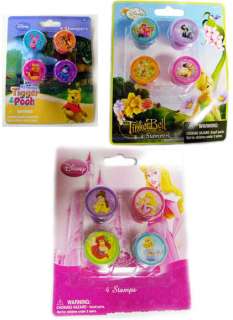 DISNEY PRINCESS TINKERBELL POOH STAMPS PARTY FAVOR NEW  