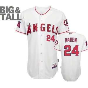  Dan Haren Jersey: Big & Tall Majestic Home White Authentic 