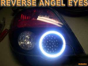   WRX STI taillights reverse ANGEL EYES demon eyes halo LED park  