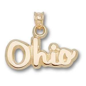 Ohio State 3/8in Charm 14kt Yellow Gold