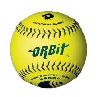 DeMarini Orbit Leather USSSA 12 Softballs, 1 Case, Navy Stitch 