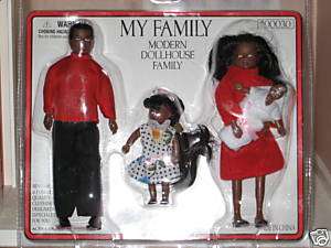 Dollhouse People 4Pc. Modern Doll Family / New  