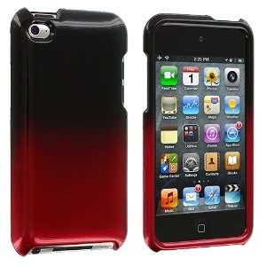 ) Brand   Red / Black Crystal Hard Skin Case Cover New for iPod Touch 