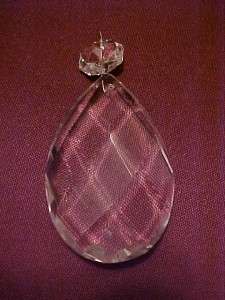 Vintage Antique Large Tear Drop Chandelier (1 pc) Crystal Prism ~ 3.75 