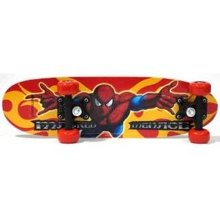  Spider Man 28 Inch Skateboard, Helmet, and Protective Pad 