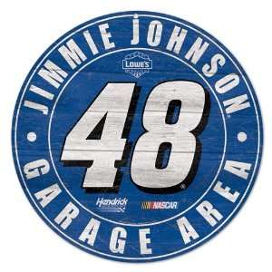  Jimmie Johnson WOOD SIGN 19.75X19.75 
