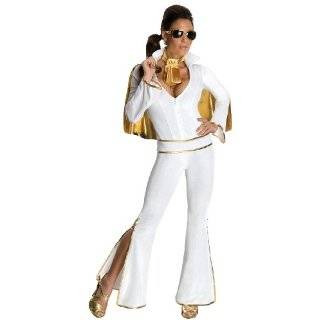  Elvis Female Dress & Cape Fancy Dress Costume Size US 6 8 