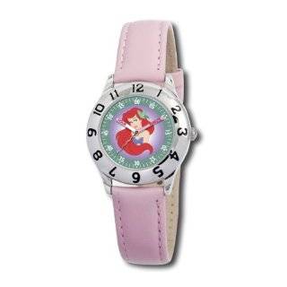 Disney Kids D045S401 Ariel Time Teacher Pink Leather Strap Watch