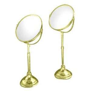   : CRL Brass Capri Series Table Top Pedestal Mirror: Home Improvement