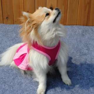Cute Small Pet Dog Clothes Dress  Size S  