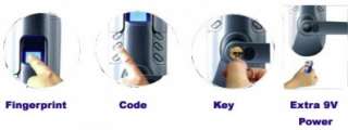 Keyless Biometric Fingerprint Door Lock 6600 98SN Left Handle  