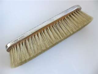   Edwardian 1911 Silver & Pique Inlay Hair Brushes ~ William Comyns