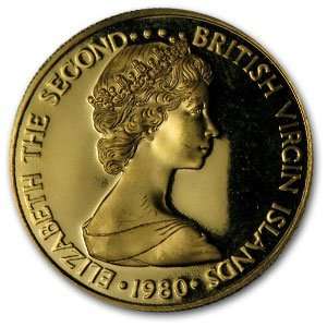  British Virgin Islands 1980 $100 Gold Proof Sir Francis 