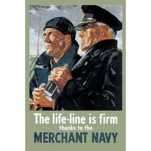   Firm, Thanks to the Merchant Navy   Poster (12x18)