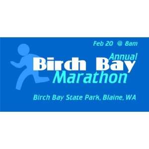    3x6 Vinyl Banner   Annual Birch Bay Marathon 