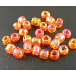  Jewelry Making 1 OZ of 6/0 Glass Seed Beads, Trans.Colours Rainbow 