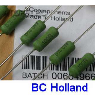 10pcs Philips BC Holland Power Resistors 3W/100ohm 5%  