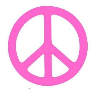  Pink Peace Sign Vinyl Wall Decal Sticker 22 Baby