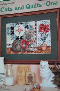 Cats and Quilts One cross stitch Canterbury Designs  