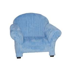 Classic Kids Chair Blue Chenille 