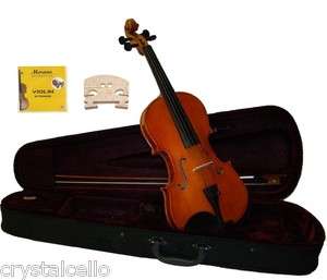 10 1/16 1/32 1/64 Student Violin with Case and 