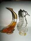 avon sea glass bottles dolphin and seahorse empty expedited