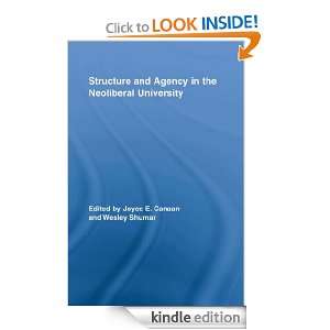   Agency in the Neoliberal University (Routledge Research in Education