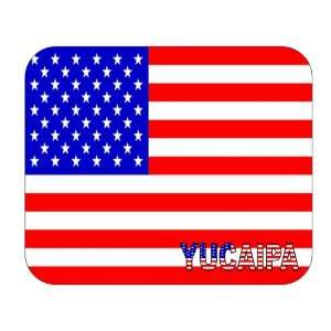  US Flag   Yucaipa, California (CA) Mouse Pad Everything 