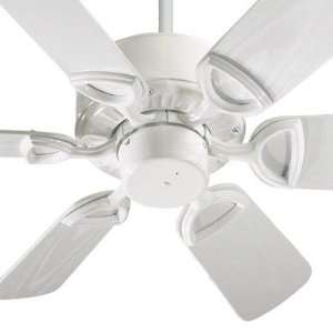 Estate 30 Patio Ceiling Fan in White Finish Old World with Walnut 