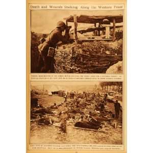  1922 Rotogravure Western Front Somme Target Soldier German 