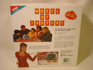 Vintage 1992 WHEEL OF FORTUNE BOARD GAME TYCO 2nd EDITION PUZZLES 7077 